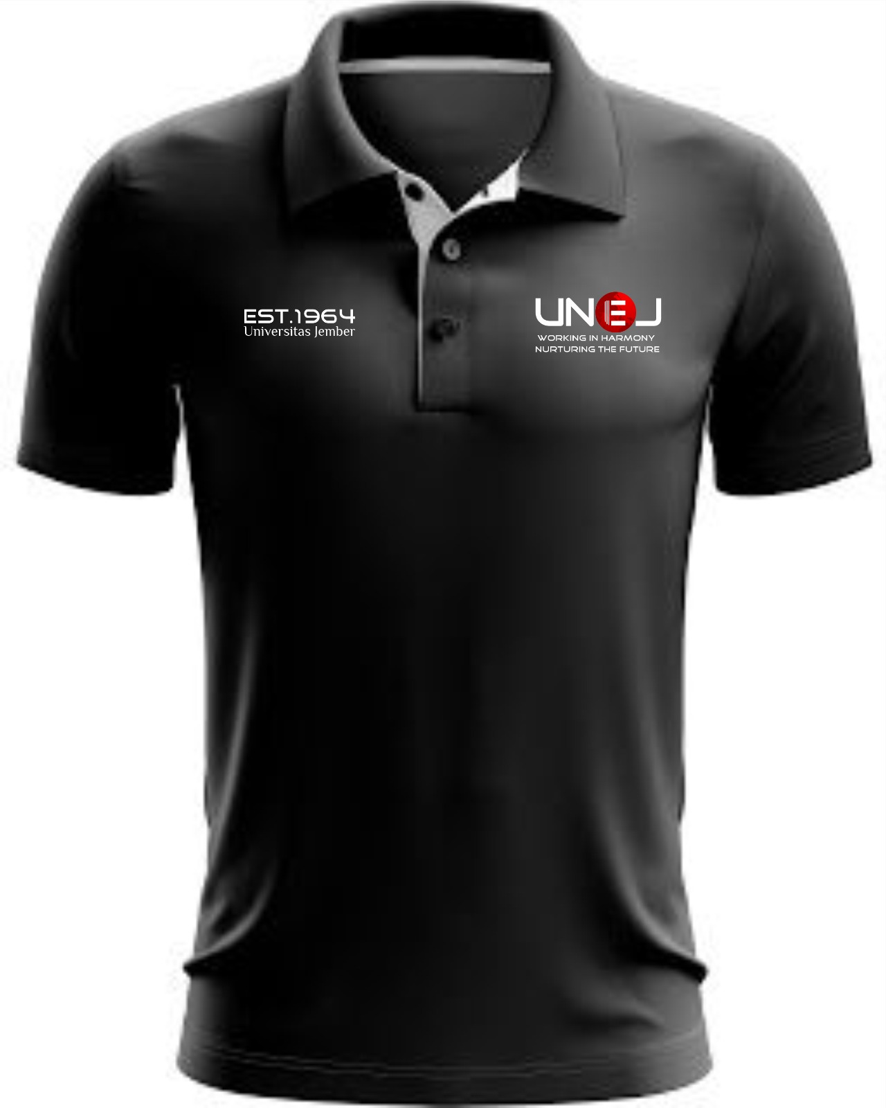 Kaos Polo UNEJ - Warna Hitam