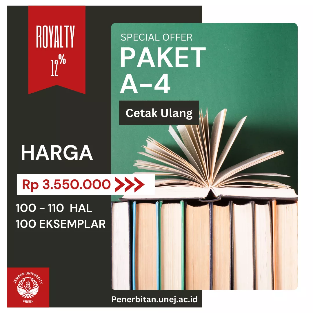 CETAK ULANG PAKET A-4 (100 - 110 HALAMAN) , 100 EKS
