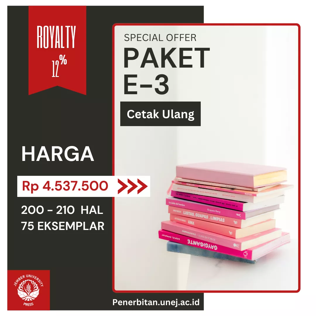 CETAK ULANG PAKET E-3 (200 - 210 HALAMAN) , 75 EKS